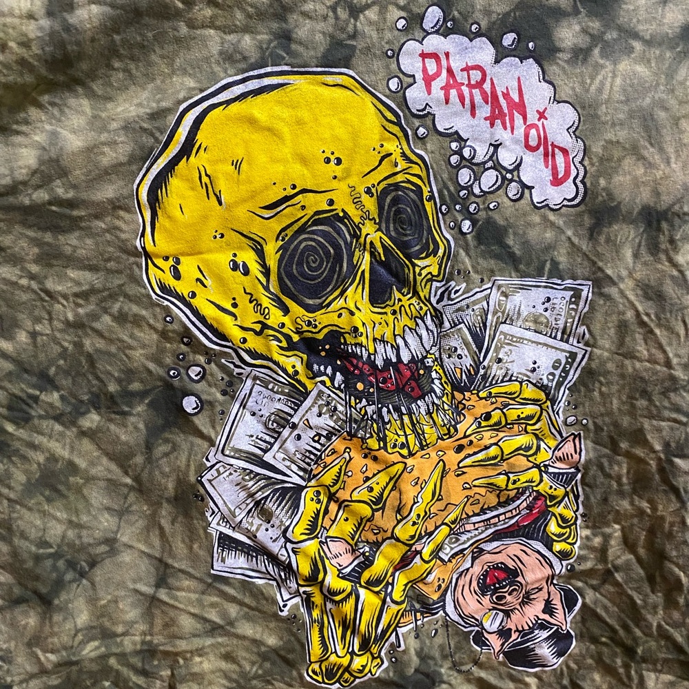 Paranoid Toronto Tik Tok E-Boy Skull T-Shirt